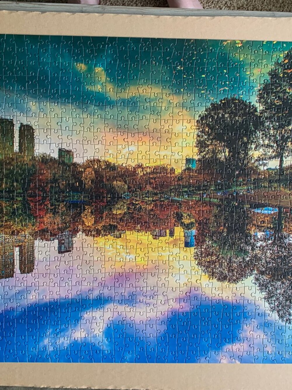 1000 Piece Puzzle Of Sunset In Central Park - Picture 2 of 5